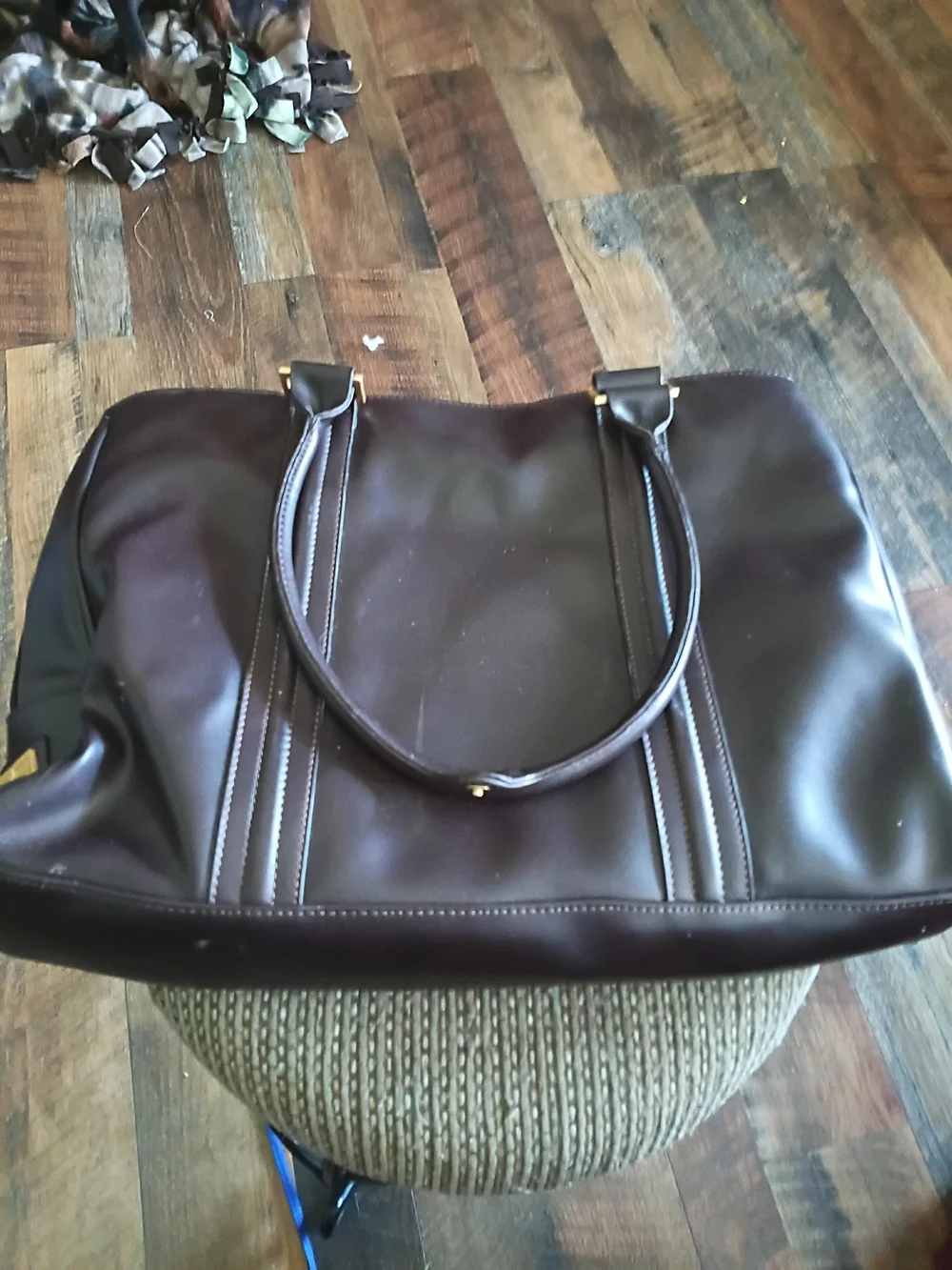 Classic Dark Brown Laptop Tote Bag - Timeless Carryall